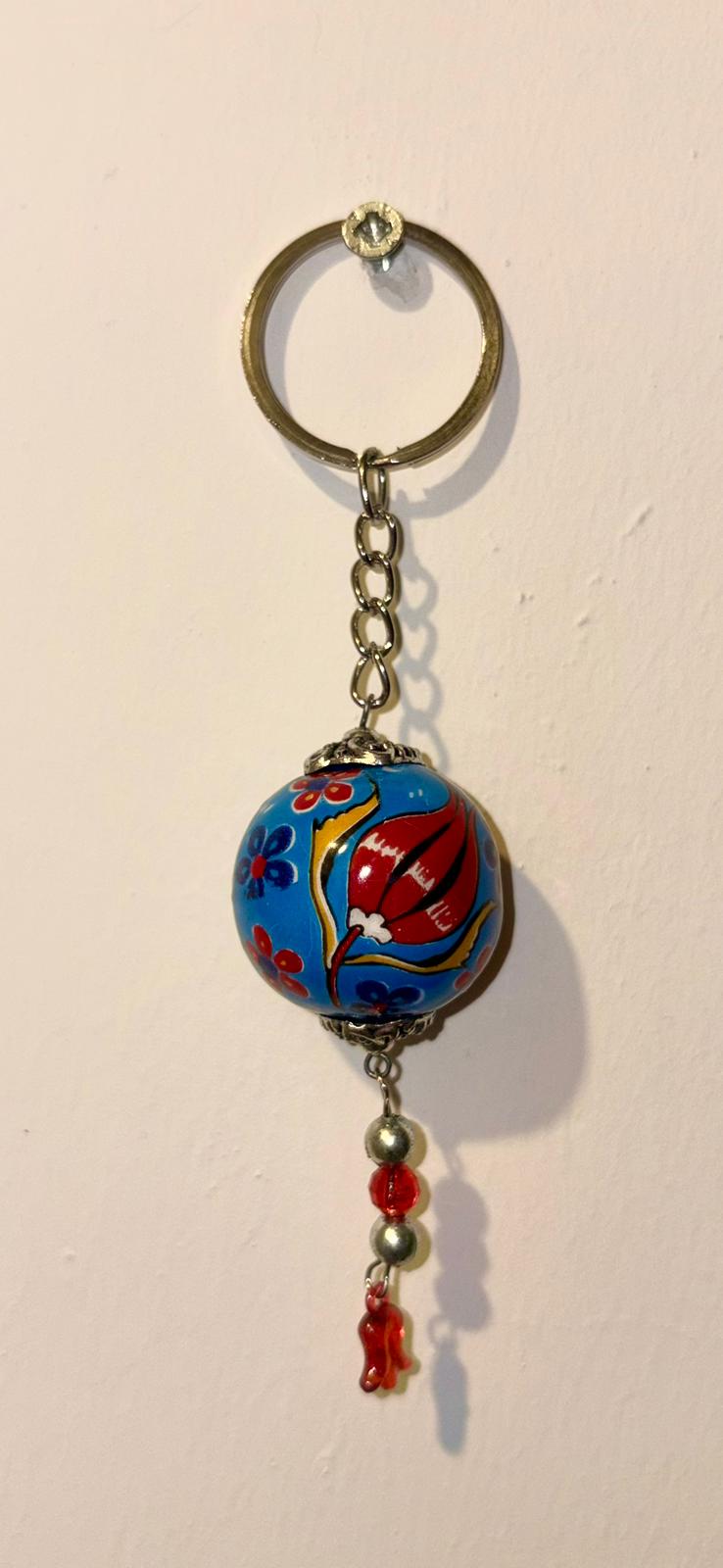 EL YAPIMI ÇİNİ SERAMİK ANAHTARLIK - Görsel 5