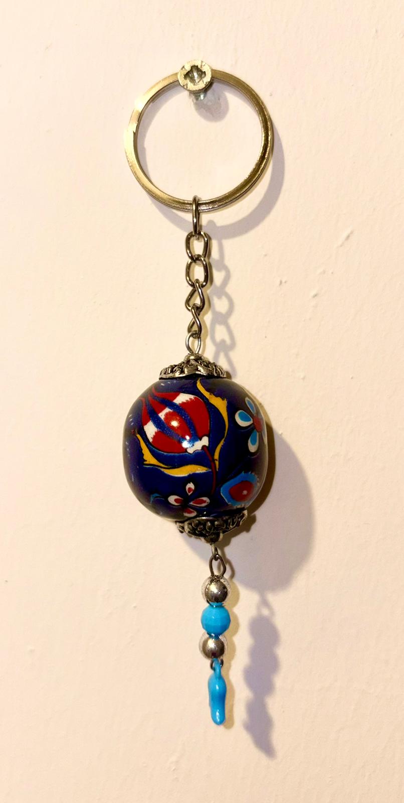 EL YAPIMI ÇİNİ SERAMİK ANAHTARLIK - Görsel 5