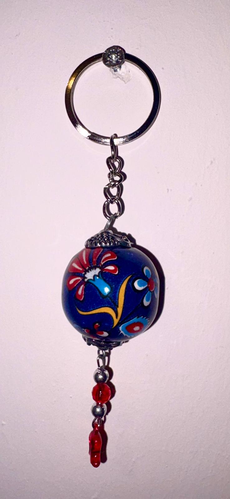 EL YAPIMI ÇİNİ SERAMİK ANAHTARLIK - Görsel 5