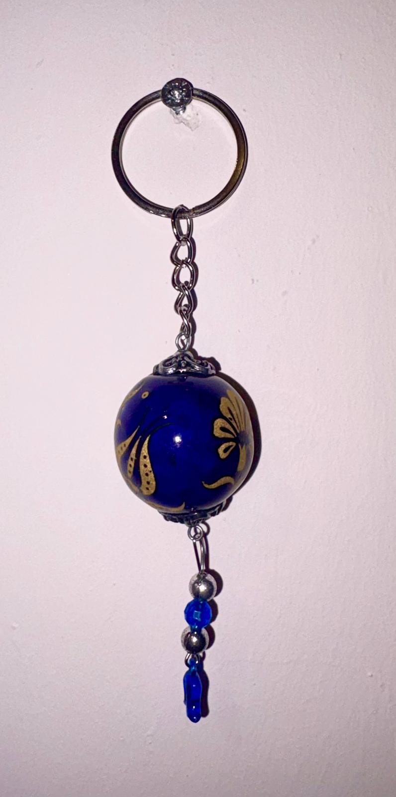 EL YAPIMI ÇİNİ SERAMİK ANAHTARLIK - Görsel 5