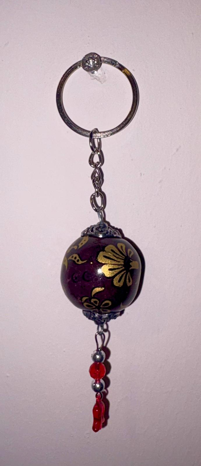 EL YAPIMI ÇİNİ SERAMİK ANAHTARLIK - Görsel 6