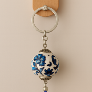 EL YAPIMI ÇİNİ SERAMİK ANAHTARLIK