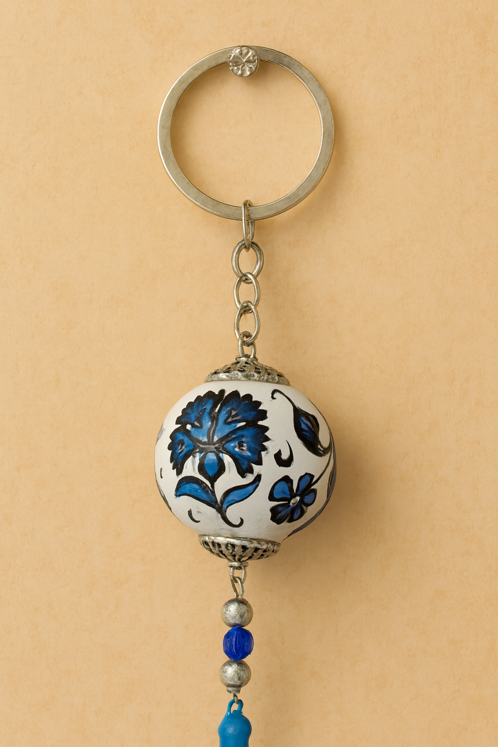 EL YAPIMI ÇİNİ SERAMİK ANAHTARLIK - Görsel 3