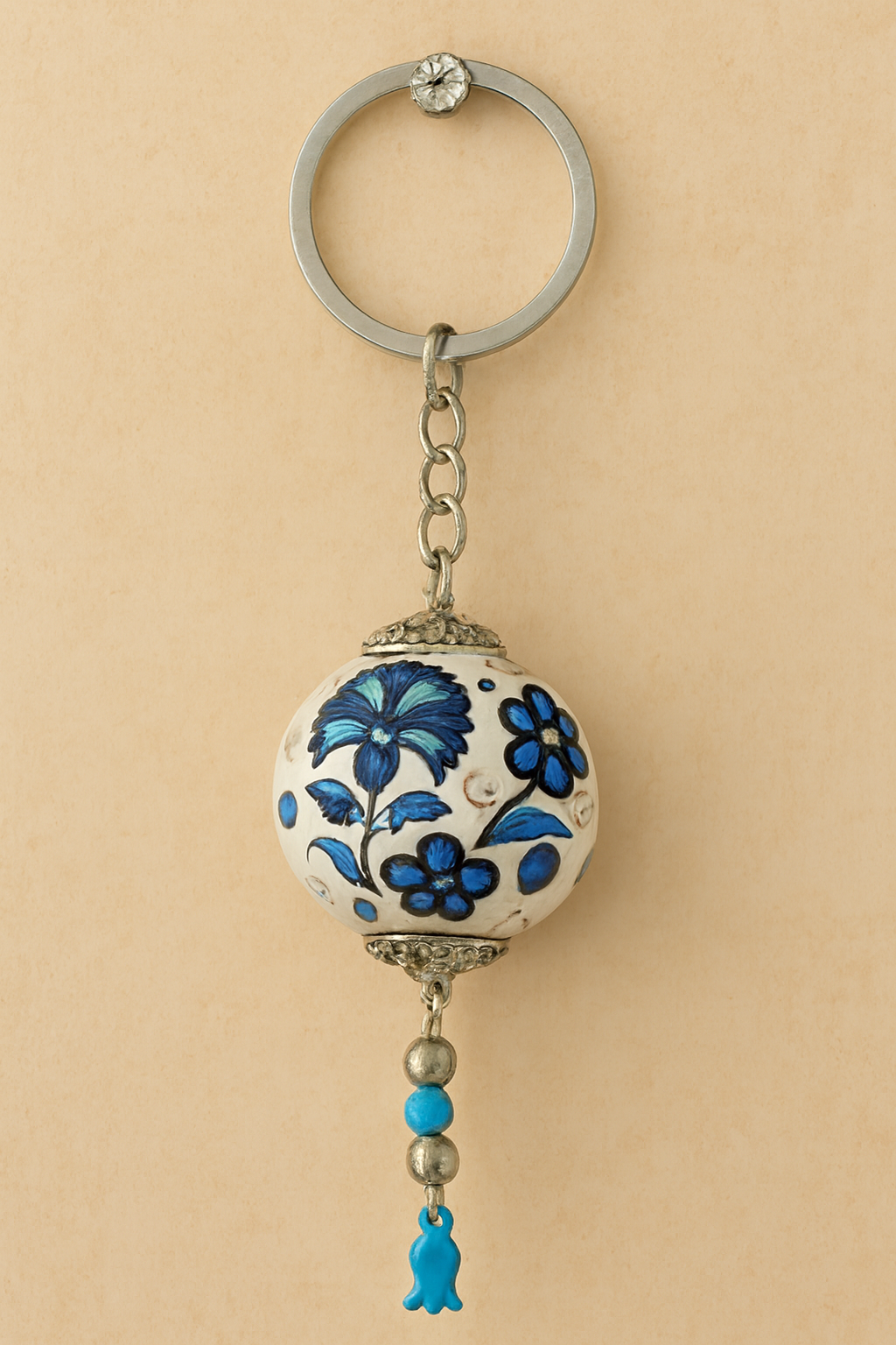 EL YAPIMI ÇİNİ SERAMİK ANAHTARLIK - Görsel 4