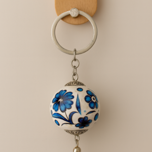 EL YAPIMI ÇİNİ SERAMİK ANAHTARLIK