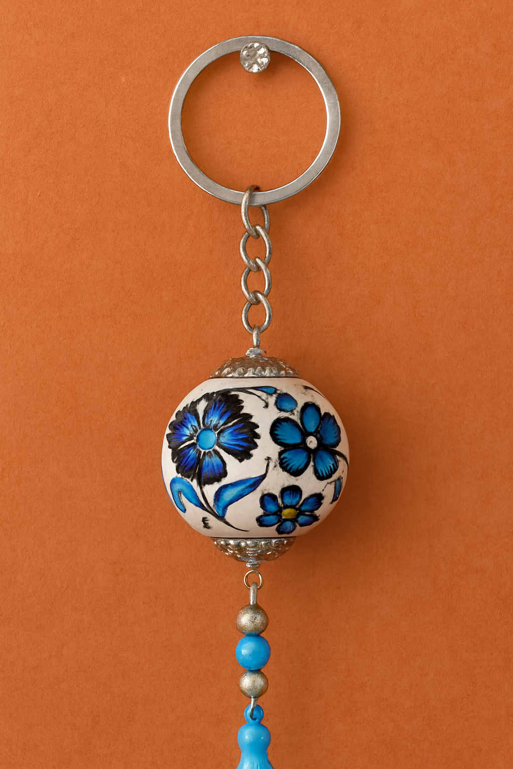 EL YAPIMI ÇİNİ SERAMİK ANAHTARLIK - Görsel 6