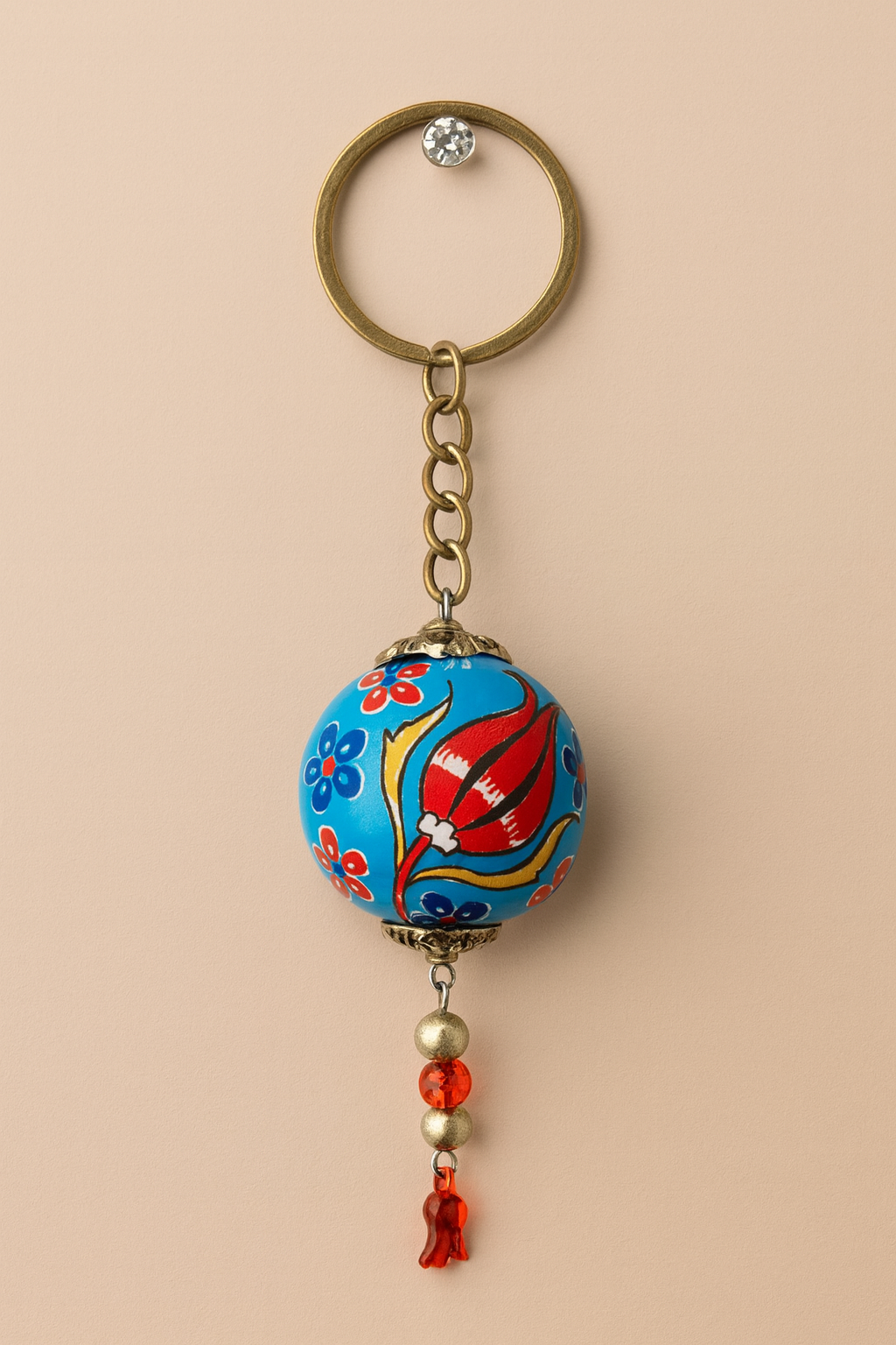 EL YAPIMI ÇİNİ SERAMİK ANAHTARLIK - Görsel 4