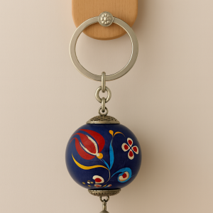 EL YAPIMI ÇİNİ SERAMİK ANAHTARLIK