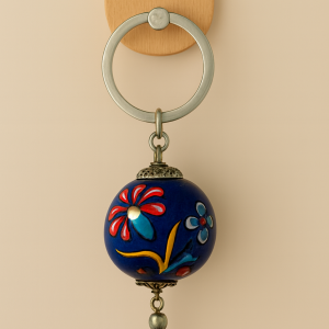 EL YAPIMI ÇİNİ SERAMİK ANAHTARLIK