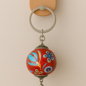 EL YAPIMI ÇİNİ SERAMİK ANAHTARLIK