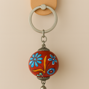 EL YAPIMI ÇİNİ SERAMİK ANAHTARLIK