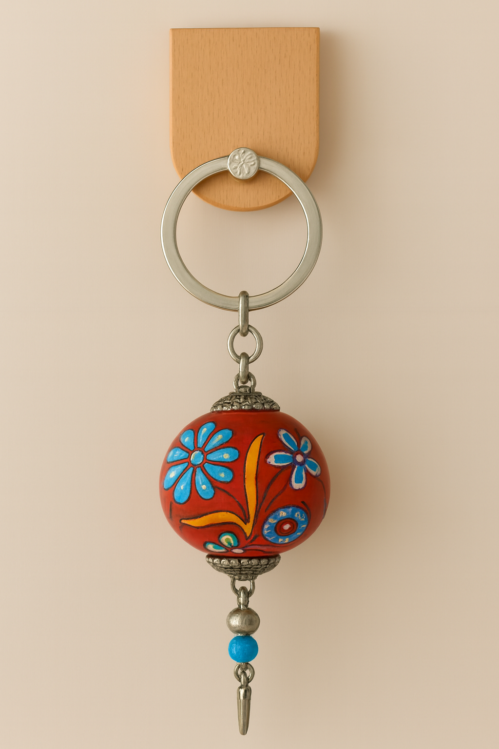 EL YAPIMI ÇİNİ SERAMİK ANAHTARLIK