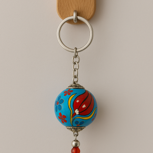 EL YAPIMI ÇİNİ SERAMİK ANAHTARLIK