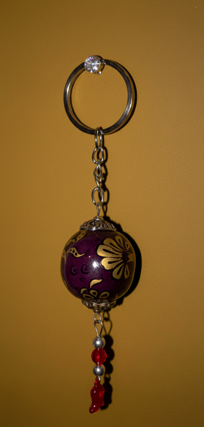 EL YAPIMI ÇİNİ SERAMİK ANAHTARLIK - Görsel 5