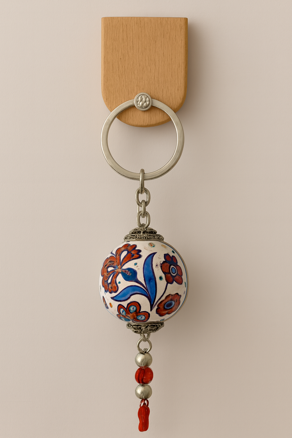 EL YAPIMI ÇİNİ SERAMİK ANAHTARLIK