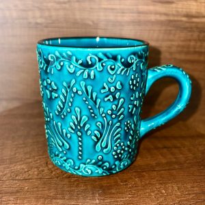 EL YAPIMI ÇİNİ SERAMİK KUPA